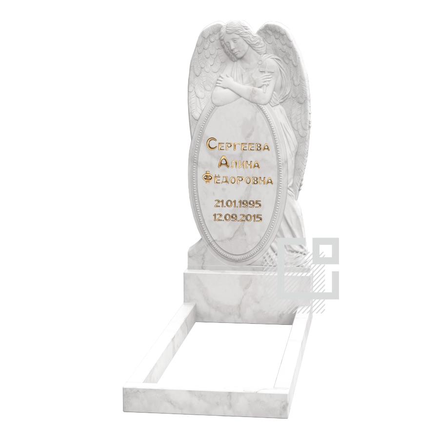 Памятник в виде ангела от компании Гранитное Дело в Минске