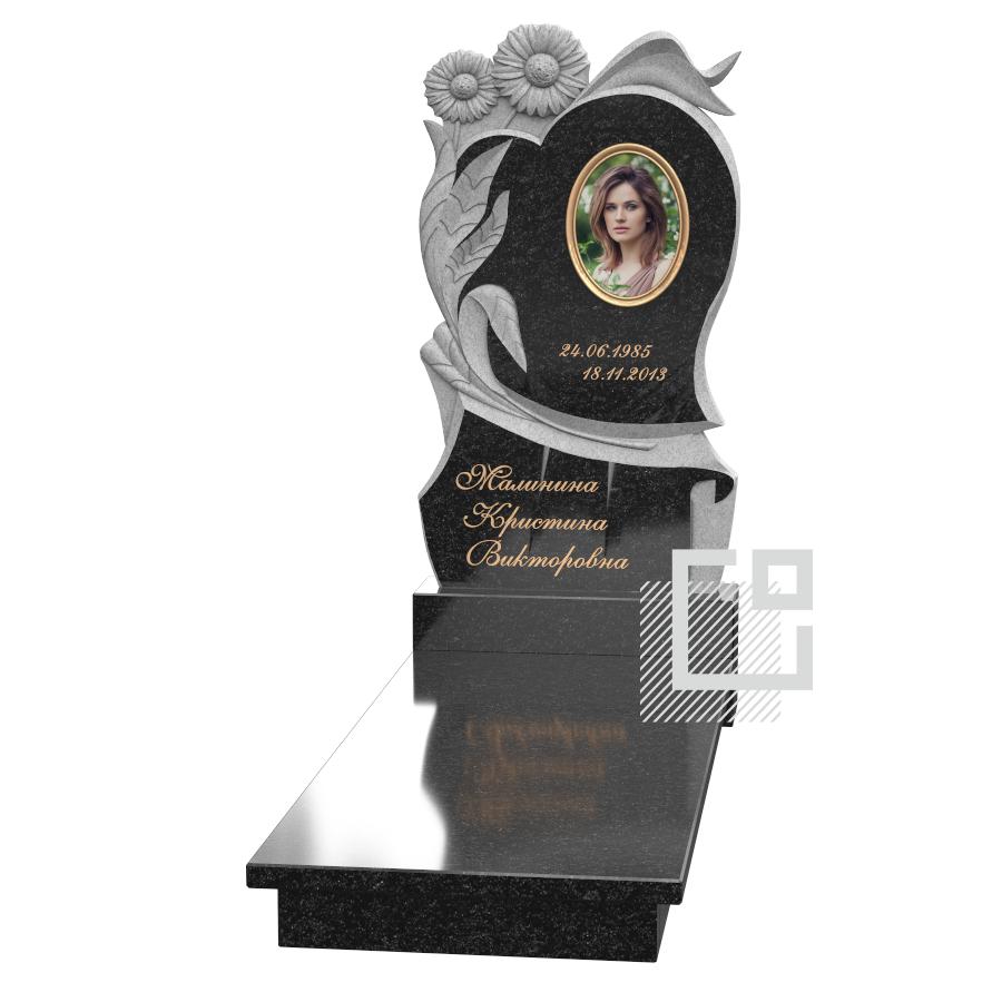 Памятник-сердце от компании Гранитное Дело в Минске