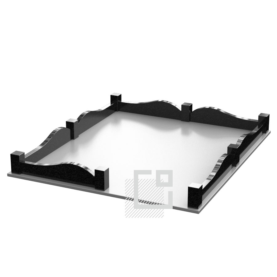 Гранитная ограда от компании Гранитное Делоза 2 723 BYN в Минске