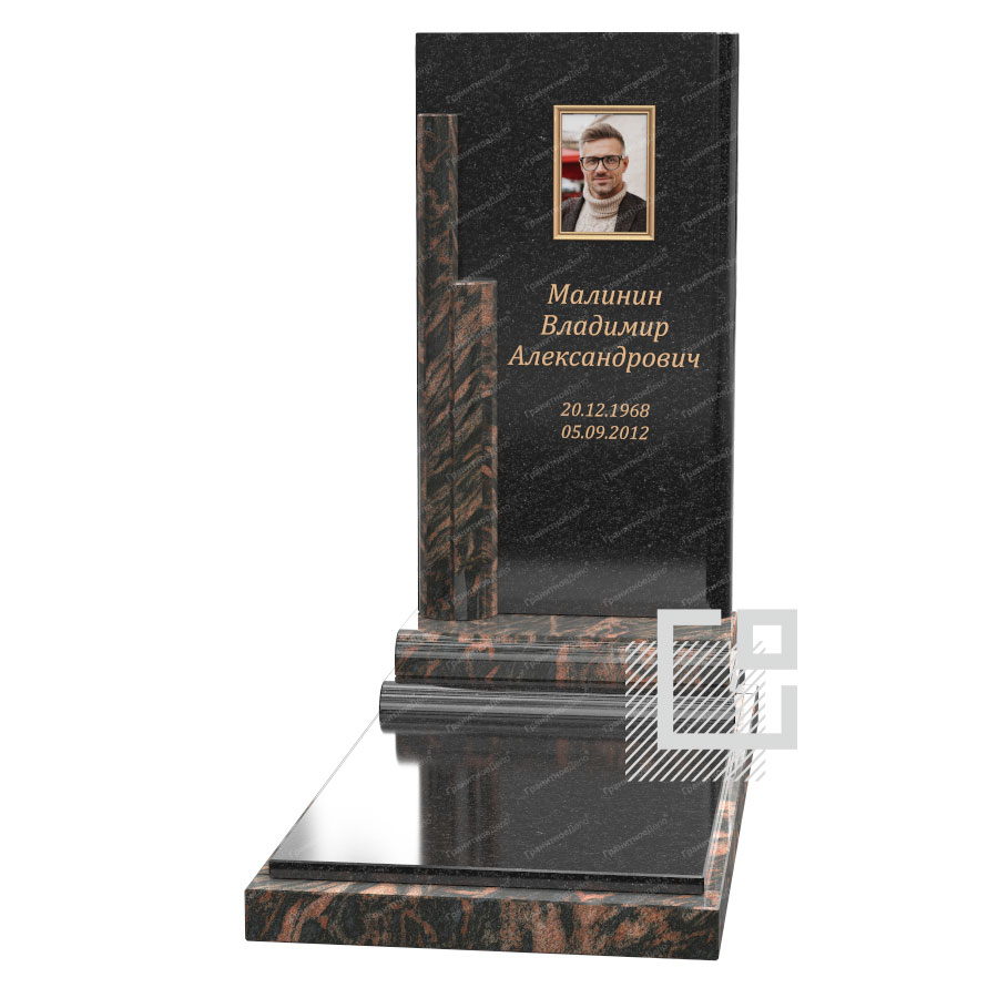 Комбинированный памятник от компании Гранитное Дело в Минске