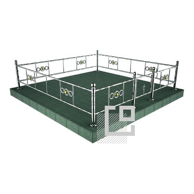 Ограда из нержавейки ОН-13