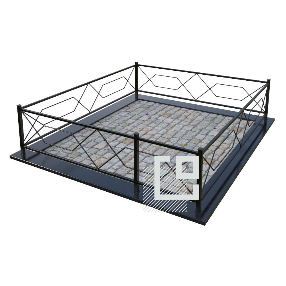 Металлическая ограда от компании Гранитное Делоза 550 BYN в Минске