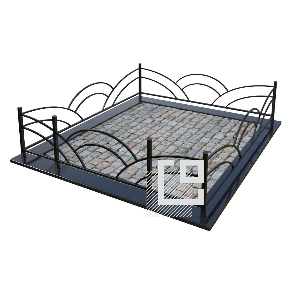 Металлическая ограда от компании Гранитное Делоза 705 BYN в Минске