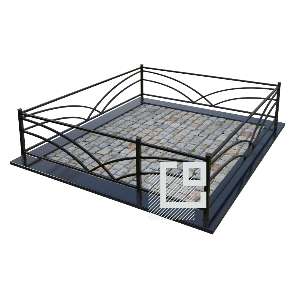 Металлическая ограда от компании Гранитное Делоза 705 BYN в Минске