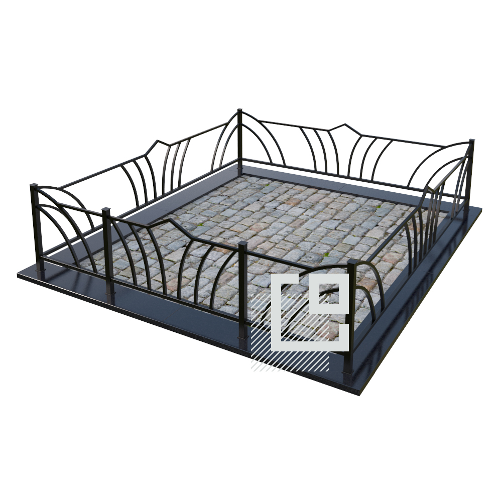 Металлическая ограда от компании Гранитное Делоза 749 BYN в Минске