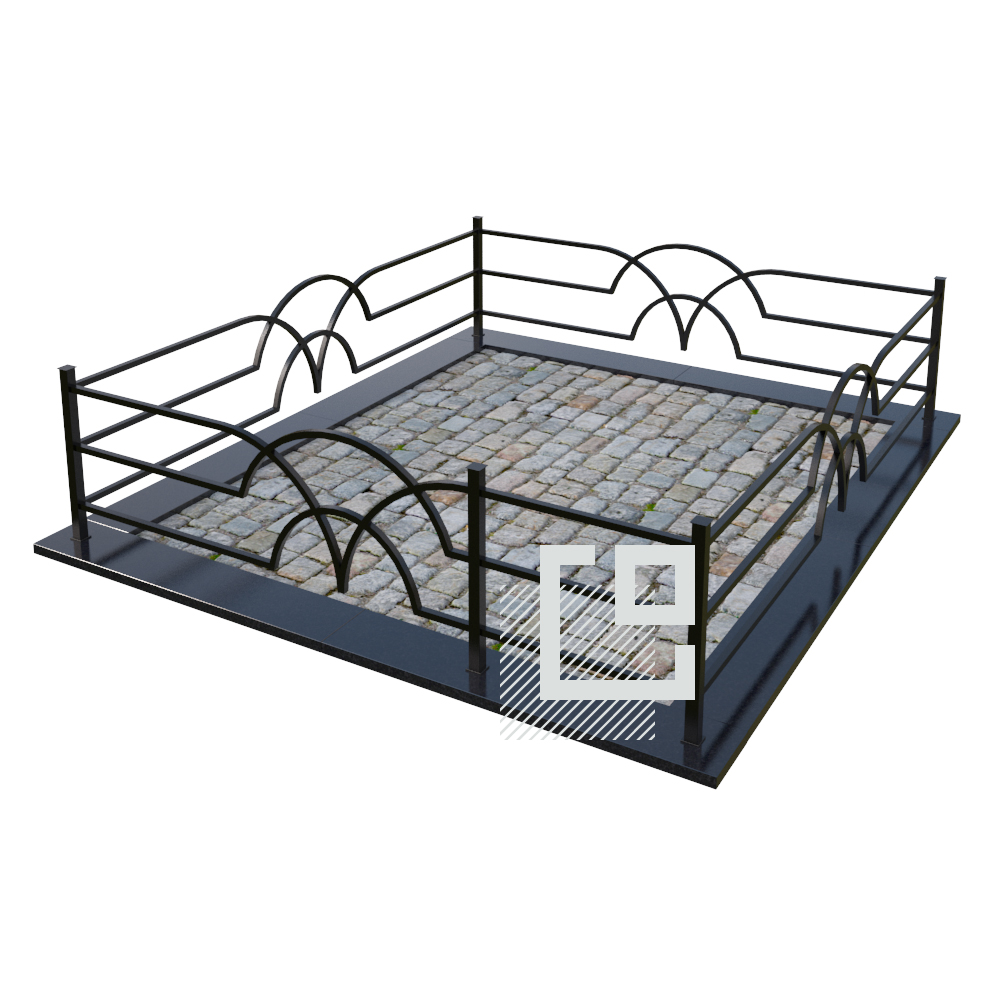 Металлическая ограда от компании Гранитное Делоза 749 BYN в Минске