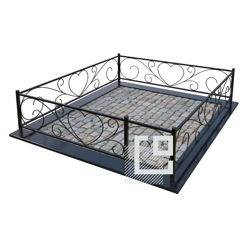 Металлическая ограда от компании Гранитное Делоза 594 BYN в Минске